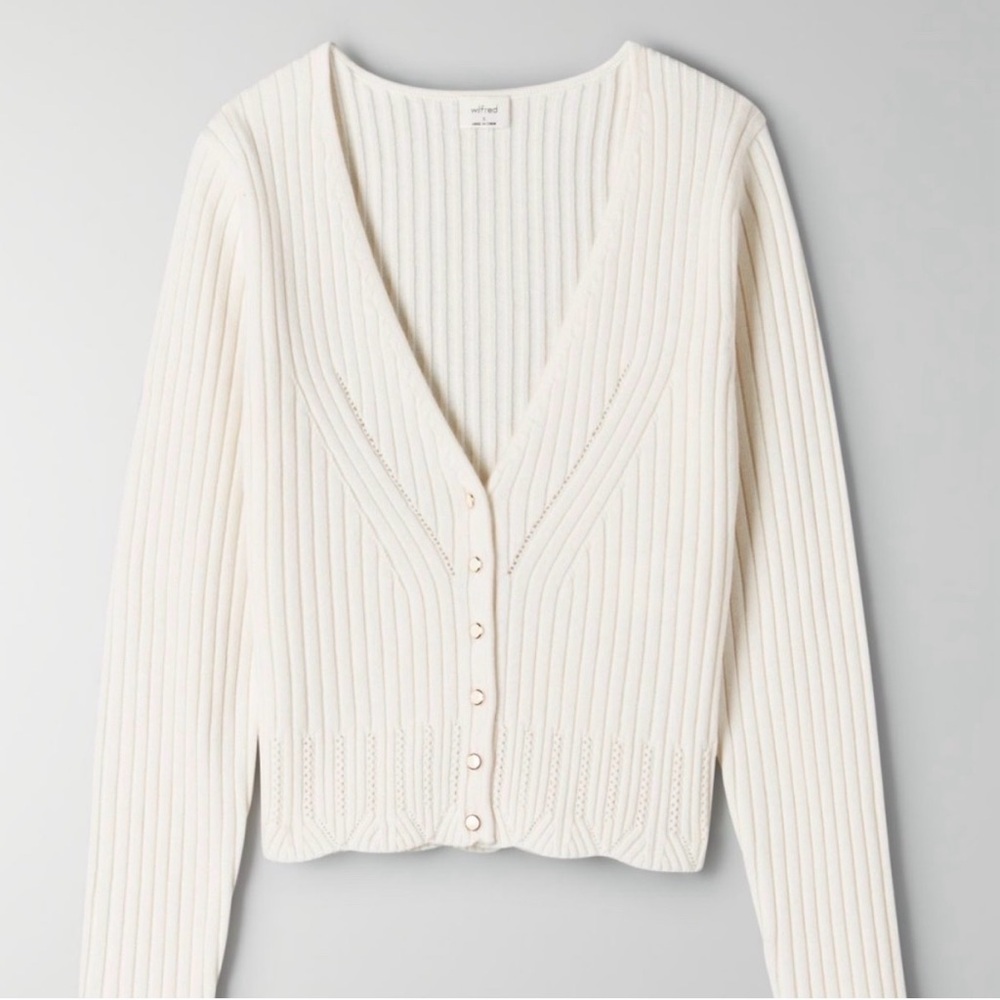 Aritzia Wilfred Evie Sweater in Oak (S)